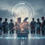 Visualisering av sambandet mellan företags finansiella förståelse i en tid av ekonomisk osäkerhet och en robust svensk ekonomi.